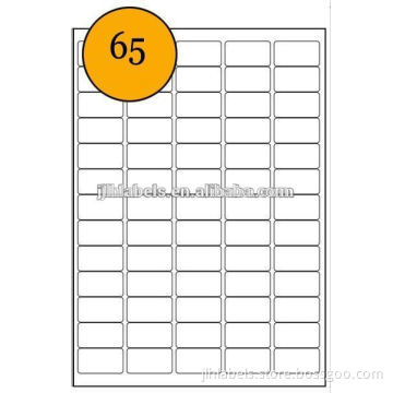 A4 laser label,,65 LABELS each sheet ,L7651--38.1x21.2mm